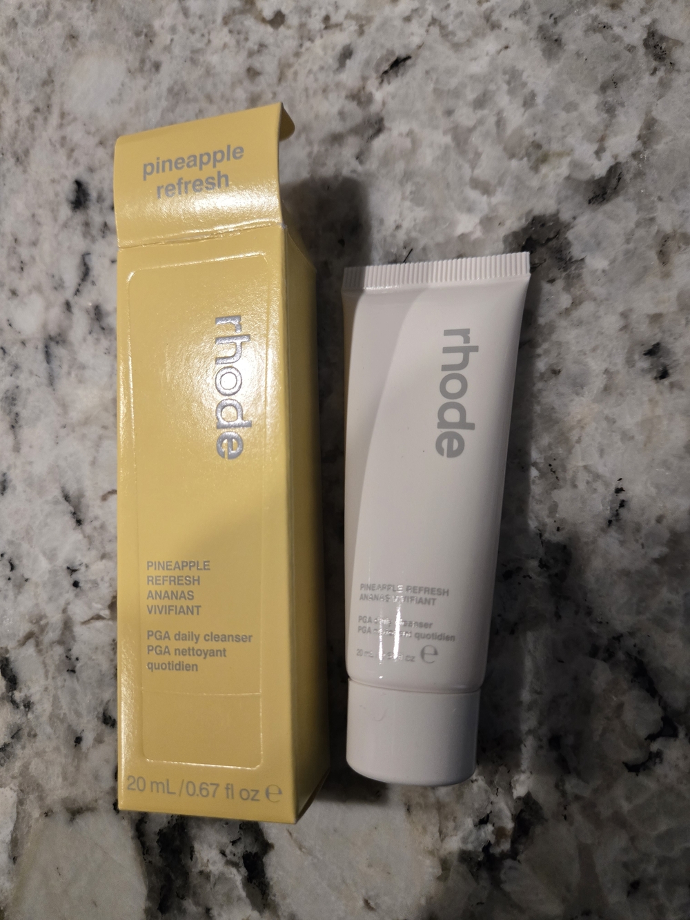 RHODE Pineapple Refresh Cleanser Yellow & White